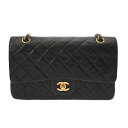 【〜5/3 最大5万円クーポン】CHANEL シャネル マトラッセ チェーンショルダー Wフラップ 25cm ブラック A01112 レディース ラムスキン シ...
