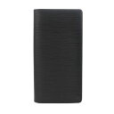 【〜7/11 最大5万円クーポン】LOUIS VUITTON ルイヴィトン エピ ポルトフォイユ ブラザ 旧型 ノワール M60622 メンズ エピレザー 長財...
