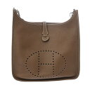 【〜5/3 最大5万円クーポン】HERMES エルメス エヴリン3 PM エトゥープ Y刻印(2020年頃) ユニセックス トリヨンクレマンス ショルダーバッグ...