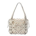 【〜5/16 最大5万円クーポン】LOEWE ロエベ アナグラム カットアウト トート スモール ホワイト A922Q05X02 レディース カーフ トートバッ...