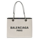 【〜5/16 最大5万円クーポン】BALENCIAGA バレンシアガ ミディアム デューティーフリー ホワイト ブラック 759973 レディース キャンバス ...