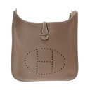 HERMES エルメス エブリン エヴリン3 PM エトゥープ □R刻印(2014年頃) ユニセックス トリヨンクレマンス ショルダーバッグ Aランク 中古【ロ...