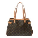 【〜5/16 最大5万円クーポン】LOUIS VUITTON ルイヴィトン モノグラム バティニョール オリゾンタル ブラウン M51154 レディース モノグ...