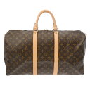 【〜7/11 最大5万円クーポン】LOUIS VUITTON ルイヴィトン モノグラム キーポル 50 ブラウン M41426 ユニセックス モノグラムキャンバ...