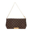 LOUIS VUITTON ルイヴィトン ダミエ フェイボリット MM 2WAY ブラウン N41129 レディース ダミエキャンバス ショルダーバッグ ABラ...