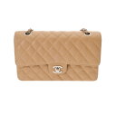 【〜6/27 最大5万円クーポン】CHANEL シャネル マトラッセ Wフラップ チェーンショルダー 25cm ベージュ A01112 レディース キャビアスキン ショルダーバッグ Aランク 中古【ローン24回払い無金利】 銀蔵(4)