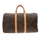 LOUIS VUITTON ルイヴィトン モノグラム キーポルバンドリエール 50 ブラウン M41416 レディース モノグラムキャンバス ボストンバッグ ABランク 中古 銀蔵(4)