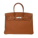 【〜7/11 最大5万円クーポン】HERMES エルメス バーキン 35 ゴールド □M刻印(2009年頃) ユニセックス トゴ ハンドバッグ ABランク 中古...