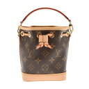 【〜7/11 最大5万円クーポン】LOUIS VUITTON ルイヴィトン モノグラム ナノノエ 2WAY ブラウン M81266 レディース モノグラムキャン...