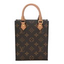 LOUIS VUITTON ルイヴィトン モノグラム プティット サックプラ ブラウン M81295 レディース モノグラムキャンバス ハンドバッグ ABランク...
