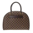 【〜7/11 最大5万円クーポン】LOUIS VUITTON ルイヴィトン ダミエ ノリータ ブラウン N41455 ユニセックス ダミエキャンバス ハンドバッ...