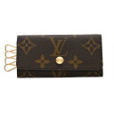 【〜7/11 最大5万円クーポン】LOUIS VUITTON ルイヴィトン モノグラム 4連キーケース 旧型 ブラウン M62631 ユニセックス モノグラムキ...