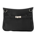 【〜6/27 最大5万円クーポン】HERMES エルメス ジプシエール 34 ブラック □L刻印(2008年頃) レディース トリヨンクレマンス ショルダーバッ...
