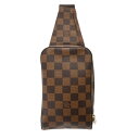 【〜7/11 最大5万円クーポン】LOUIS VUITTON ルイヴィトン ダミエ ジェロニモス 後期型 ブラウン N51994 メンズ ダミエキャンバス ボデ...