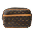 LOUIS VUITTON ルイヴィトン モノグラム リポーター PM ブラウン M45254 ユニセックス モノグラムキャンバス ショルダーバッグ Bランク ...