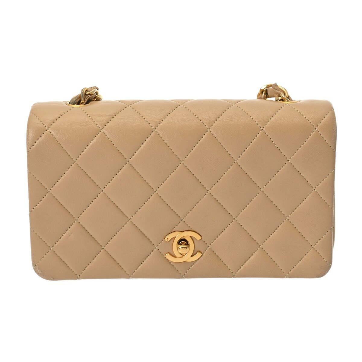 Rakuten - CHANEL シャネル マトラッセ チェーンショルダー ベージュ レディース ラムスキン ショルダーバッグ Bランク 中古 銀蔵