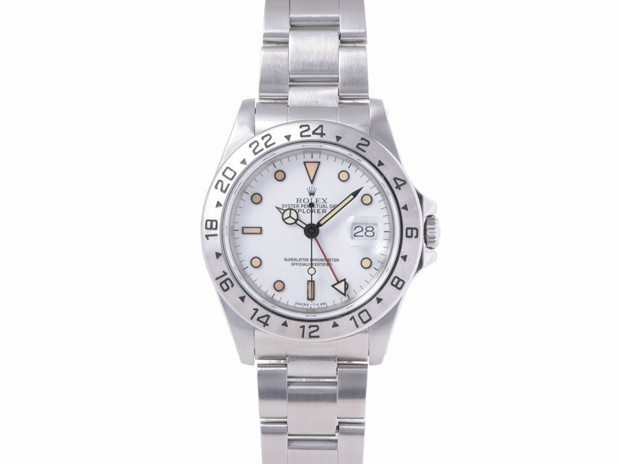 ロレックス・ROLEX エクスプローラ2 16570 N番 SS 白文字盤【中古】◇