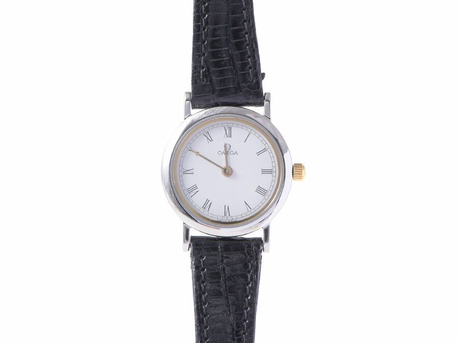 オメガ・OMEGA デビル SS 革【中古】◇