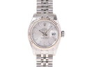 中古 ロレックス デイトジャスト179174 D番 シルバー文字盤 ROLEX