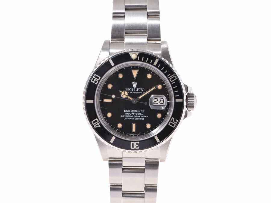 ロレックス・ROLEX サブマリーナ168000 トリプルゼロ SS 黒文字盤 トリチウム【中古】◇