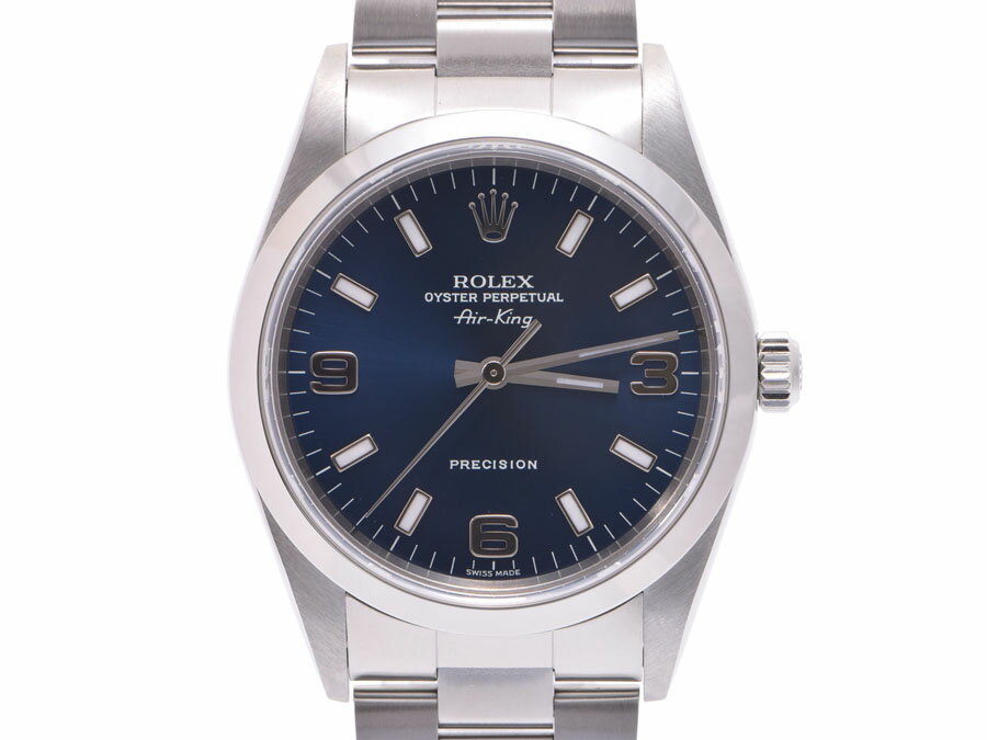 中古 ロレックス エアキング14000M Y番 青文字盤 ギャラ メンズ レディース 時計 ROLEX◇