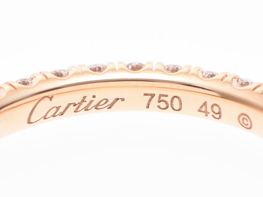 カルティエ エタンセルドゥカルティエ リング #49 レディース YG ダイヤ 1.6g 指輪 Aランク 美品 CARTIER 箱 中古 銀蔵