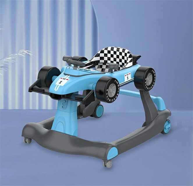 ベビー 乗り物 歩行器 3way ベビーウォーカー 【3way】 乗り物 F1型 手押し車 3段階高さ調節可能 スピードも調節可能 【対象年齢】6ヶ-18月 ライト 光 乗用玩具 子供用 おもちゃ ブルー 出産祝い クリスマス 誕生日 プレゼント レット 音