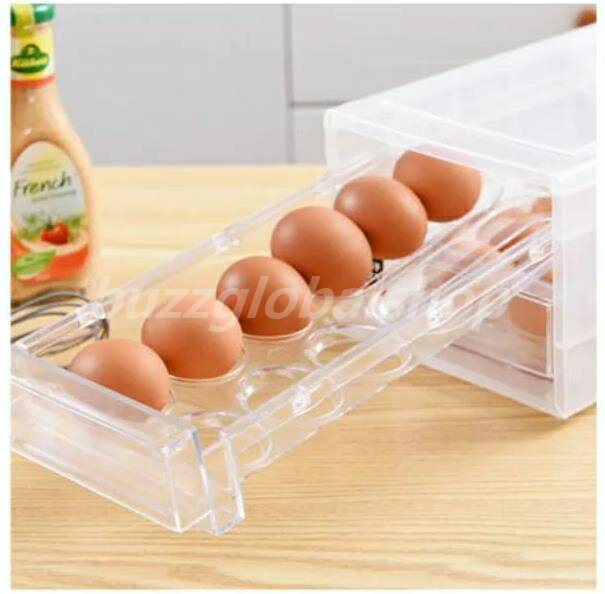 卵入れ 卵ケース 冷蔵庫 24個 玉子収納ケース 2層　卵ボックス 卵収納 卵容器 清潔 引き出し 収納ケー..