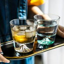 ウイスキー グラス 富士山グラス 2個セット 呑み口 ウイスキー グラス ペアグラス グラス おしゃれ 日本酒 グラス お土産 父の日 母の日 還暦祝い 結婚祝...