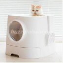 送料無料 猫 トイレ 樹洞タイプ キャットトイレ 散らかりにくいネコトイレ 本体 フルカバー 猫トイレ お掃除簡単 飛び散りにくい 大型猫 スコップ付き シンプ...