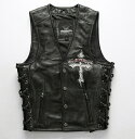 レザーベスト メンズファッション バイク革ベスト パンク風 ライダーメンズ 牛革バイクジャケット ライダースベスト 牛革バイクベスト バイクウェア レザー お洒...