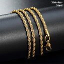 チェーン ネックレス 幅 2mm 3mm 4mm 50cm 60cm ゴールド メンズ レディース サージカルステンレス 金属アレルギー