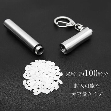 メモリアルキーホルダー メモリアルケース カプセル サージカルステンレス シンプル 大容量 分骨 遺骨カプセル 手元供養 ペット供養 防滴