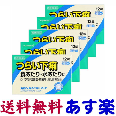 【第(2)類医薬品】ガロヘパン 下痢止め薬 12錠 X 5個セット ロペミンと同じ有効成分の市販薬