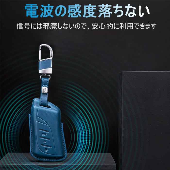 ジョルノのレクサス スマート キーケース キーカバー オシャレ 手触りいい 高級 キーホルダー2020年 es200 UX260hes300hLS350LS500 クレージホースレザー 本革 キーケース｜アングル3