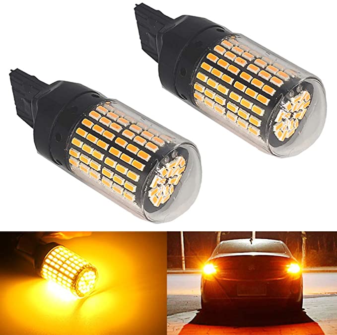 t20ピンチ部違いled ウインカー ハイフラ防止t20 led アンバー 黄色 T20 シングル LED ウインカー アンバー オレンジ イエロー 高輝度 シングル led キャンセラー内蔵 ウインカー t20 LED 7440バックライトt20 ledバックランプ 2個入り (T20 シングル 7440 W21W WY21W)