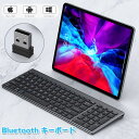 Bluetooth キーボード USB 無線 薄型 ワイヤレスキーボード 三つデバイス自由に切替え タブレット・スマートフォン用スタンド付き iOS/Android/Mac/Windows対応 キーボード 無線 在宅勤務 ワイヤレス キーボード(2)