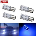 GeTor 4個セット1157 ダブル球 S25 BAY15D P21/5W 5050 27連SMD LED テールランプ・ブレーキランプ (1157/ダブル球...