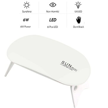 ジェルネイル ライト LED ネイルドライヤー UVライト 折りたたみ式 薄い 軽量 携帯が便利だ ジェルネイル LED 硬化ライト UV と LEDダブルライト ジェルネイル用 ピンクホワイト