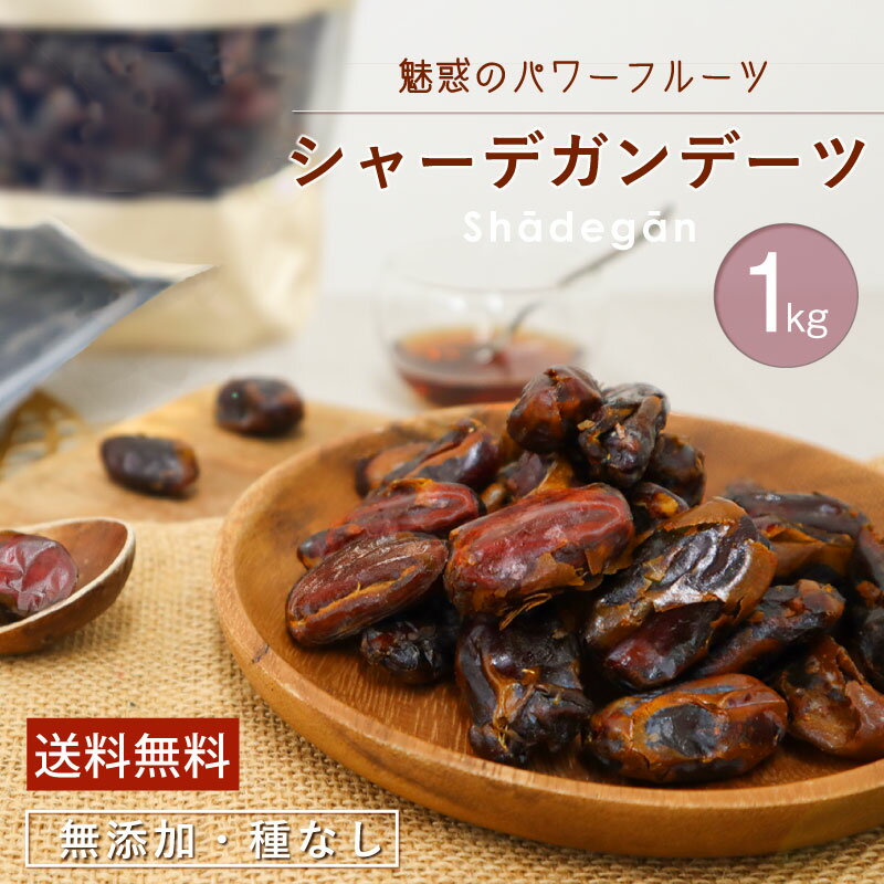 デーツ 1kg 無添加 無農薬 シャーデガンデーツ イラン産 種なし ドライフルーツ おやつ 砂糖不使用 無..