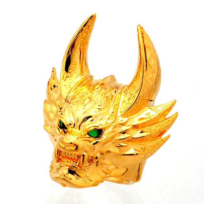 牙狼 GARO ガロ 黄金騎士GAROリング 鋼牙 ver. Goldメッキ ver. JAP工房 純正 正規ライセンス gr18g2gp