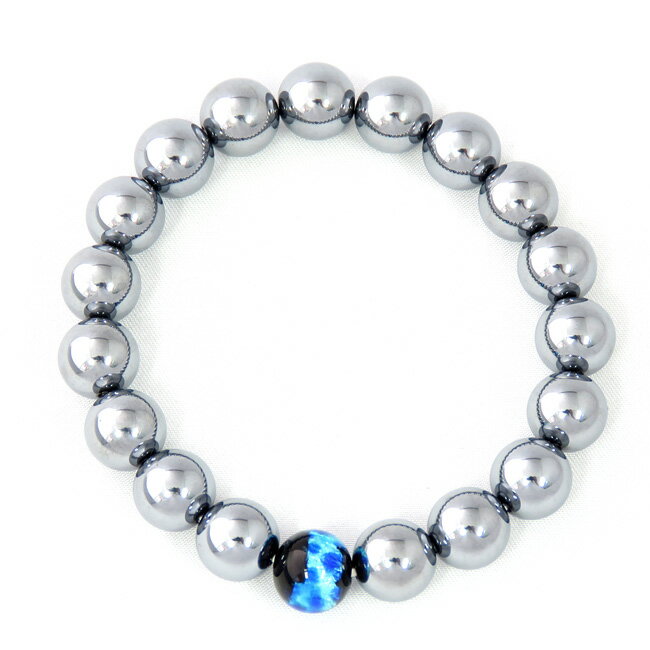 ブレスレット 約18.5cm パワーストーン テラヘルツ 10mm ビーズ 18玉 匠蛍玉 10mm 1玉 国産 日本製 オペロンゴム プレゼント ギフト te...