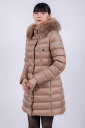 MONCLER モンクレール 国内正規品 / HIRMAFUR イルマファー ファー付ダウンコート ブラック ベージュ レディース【2023-2024年秋冬新作】【送料無料】