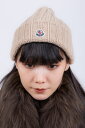 MONCLER モンクレール 国内正規品 / CAP ブラック オフ ベージュ カシミアニットキャップ レディース【2023-2024年秋冬新作】【送料無料】