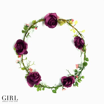 【メール便送料無料】ヒロインのためのローズクラウン ヘアアクセサリー 結婚式 発表会 キッズ 女の子 ヘアー アクセサリー レディース フォーマル 入園式 入学式 卒園式 卒業式 髪飾り クラウン 王冠 プリンセス フラワー パーティー 春 夏 秋 冬