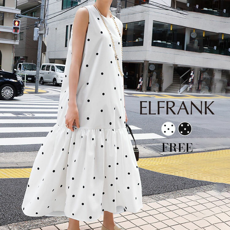 【20%OFF】ワンピース 夏 レディース きれいめ 1枚 涼しい お出かけ 膝下 着痩せ ノースリーブ クルーネック ゆったり ロング おしゃれ 大きいサイズ...