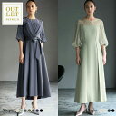 【アウトレット】パーティードレス 結婚式 ワンピース ドレス 袖あり 大きいサイズ レース フォーマル ロング丈 ロングドレス ミモレ丈 半袖 五分袖 二次会 ...