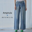 【20%OFF】パンツ デニム レディース 大きいサイズ ゆったり きれいめ デニムパンツ ジーンズ ワイドパンツ ハイウエスト ジーパン ロング ボトムス 大...