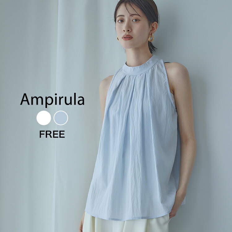 【10%OFF】ブラウス トップス レディース 1枚で決まる ノースリーブ ゆったり 着痩せ シャツ プルオーバー カットソー おしゃれ きれいめ 体型カバー ...