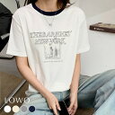 【30%OFF】Tシャツ レディース 半袖 トップス カットソー 1枚で決まる ゆったり 着痩せ プルオーバー おしゃれ きれいめ 体型カバー プリント かわいい 可愛い クルーネック 丸首 ミドル丈 柔らかい 薄手 大きいサイズ 透け感 綿 コットン バイカラー 春 夏 春夏